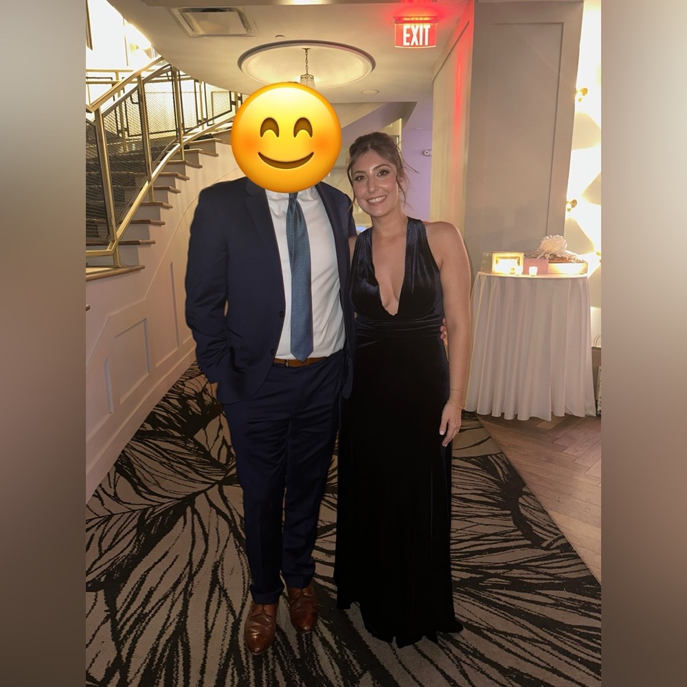Revelry Dylan’s Velvet Dress Navy